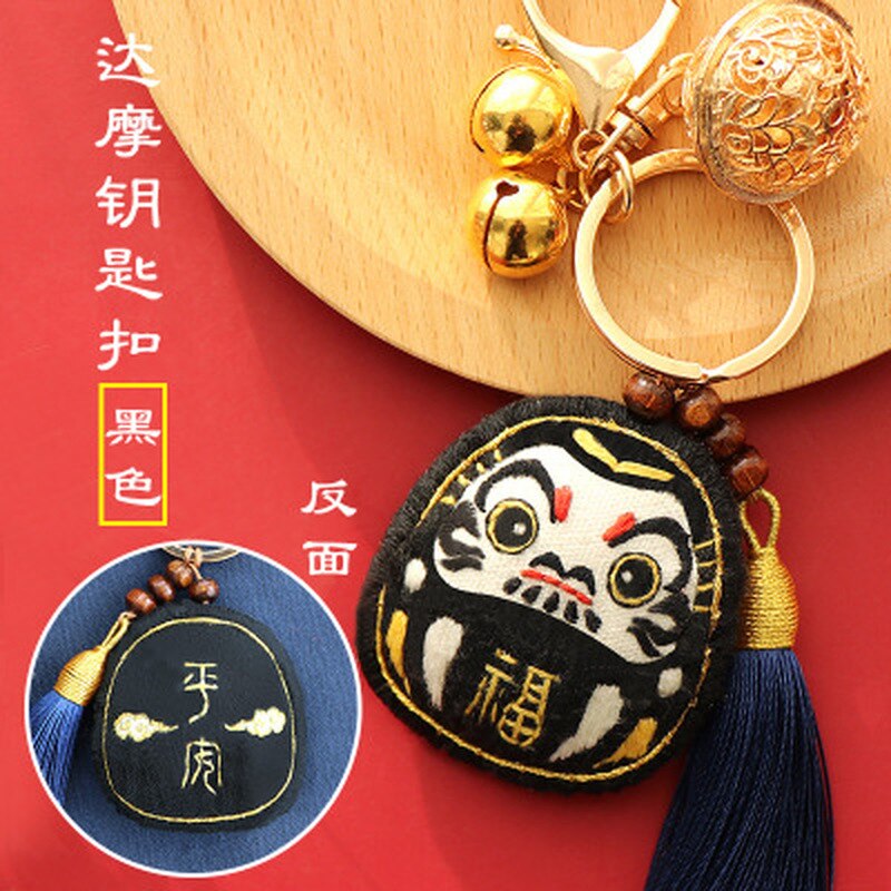 diy Embroidery Lion dance keychain Cross-stitch Peace and blessing pouch Stitch For needlework needle minder protective talisman