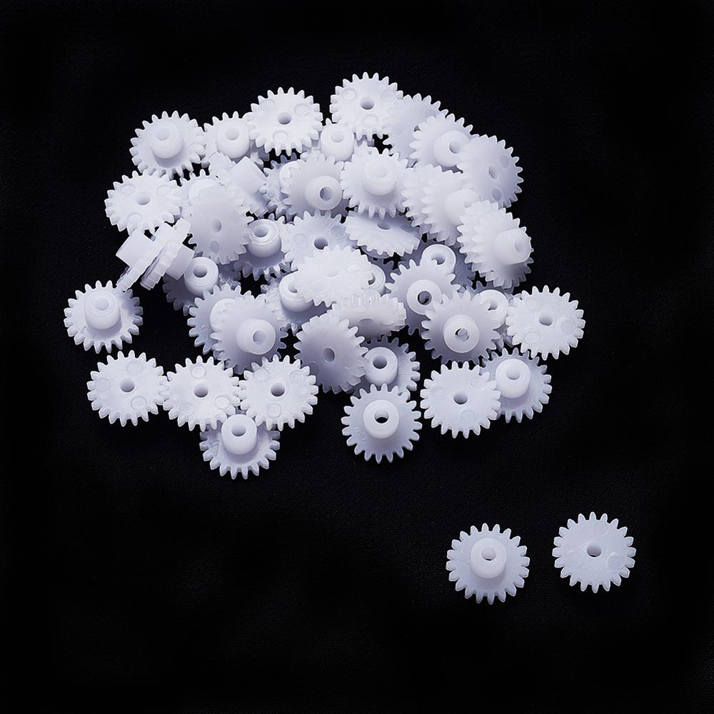 18/20/22/24 Teeth Plastic Gear Model 182A/182.5A/202A/C202A 0.5 Modulus Toy Motor Parts Accessories 10~50pcs