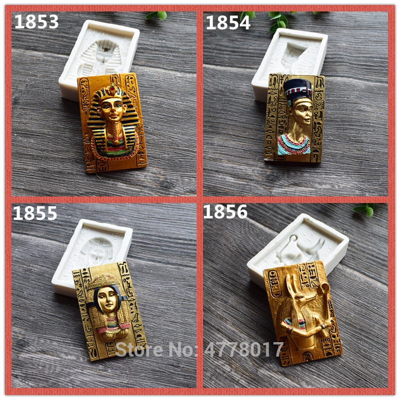 Mummy crystal coffin Epoxy mold Molds for plaster Ancient Egyptian Pharaoh mold Goddess Soap Clay Gypsum diy silicone mold