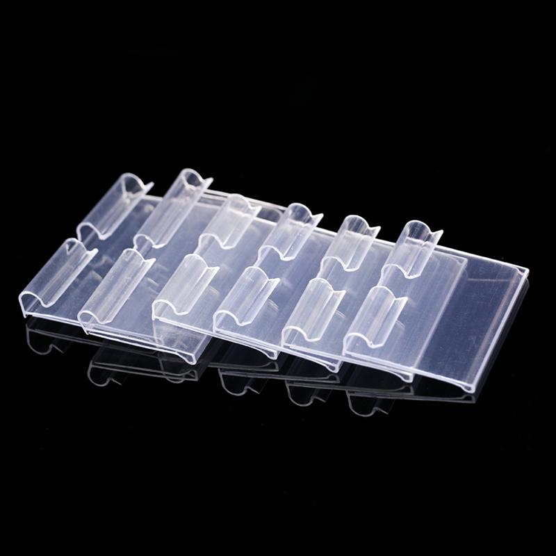 Étiquettes de prix Premium en PVC, 50 pièces, pour supermarché, centre commercial, magasin, étiquette de prix pour étagère de supermarché en PVC, bonne (transparente)