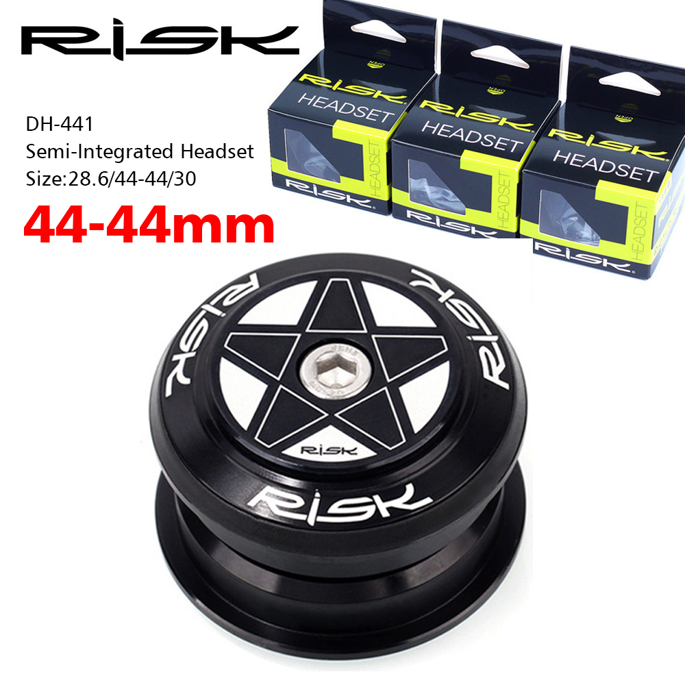 Risico Mtb-fietsheadset Geïntegreerd 1 1/8 Stuurkolom 34 41 41.8 44 49.7 50.6 55 56 mm Mountainbike Druklagers Doos Vork