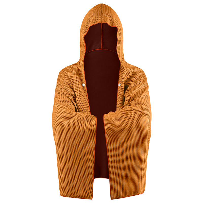 Kühlender Kapuzenumhang, Super saugfähiger, übergroßer Kapuzenhandtuch-Wickel, 4-in-1 für Schwimmen, Strand, Schwimmbad, Reisen: Blau