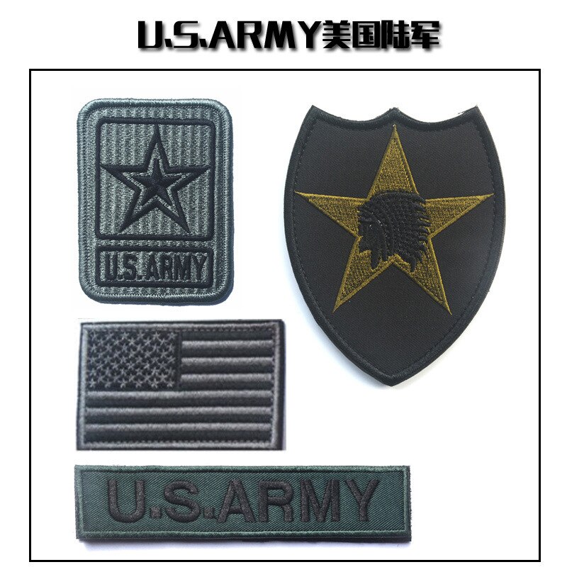 Badges Army Battle Set Armband Camouflage Klittenband 100% Borduurwerk Hoofdstuk Epaulette Patch Broche Patches Badge Voor Kleding