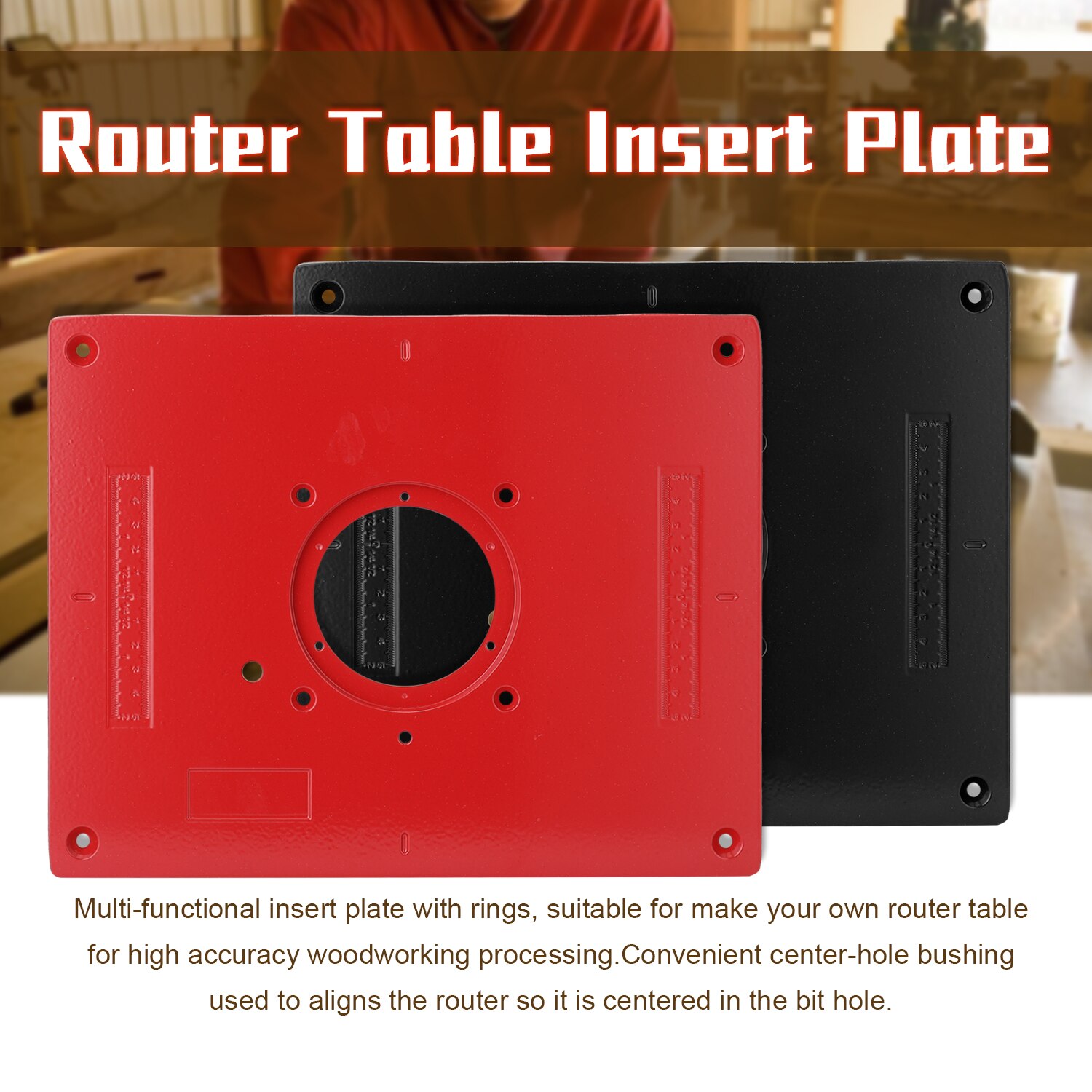 Portable Multifunctional Aluminum Alloy Router Table Insert Plate Trimmer Woodworking Benches Engraving Machine Tool