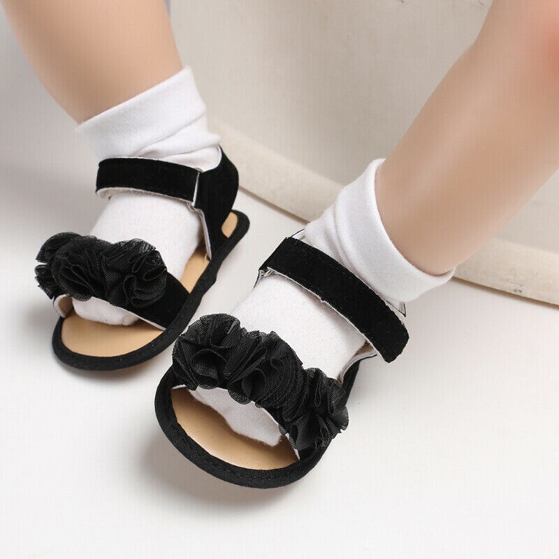 Prinses Baby Sandalen Schoenen Peuter Baby Kinderen Meisjes Leuke Bloemen Platte Schoenen Soft Sole Crib Sandalen Klompen Voor Kleine Baby