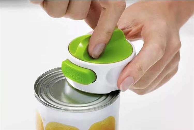 1Pc Handleiding Roestvrij Staal Blikopener Schakelaar Vorm Flesopener Schroef Openers Antislip Openers Keuken Gadget