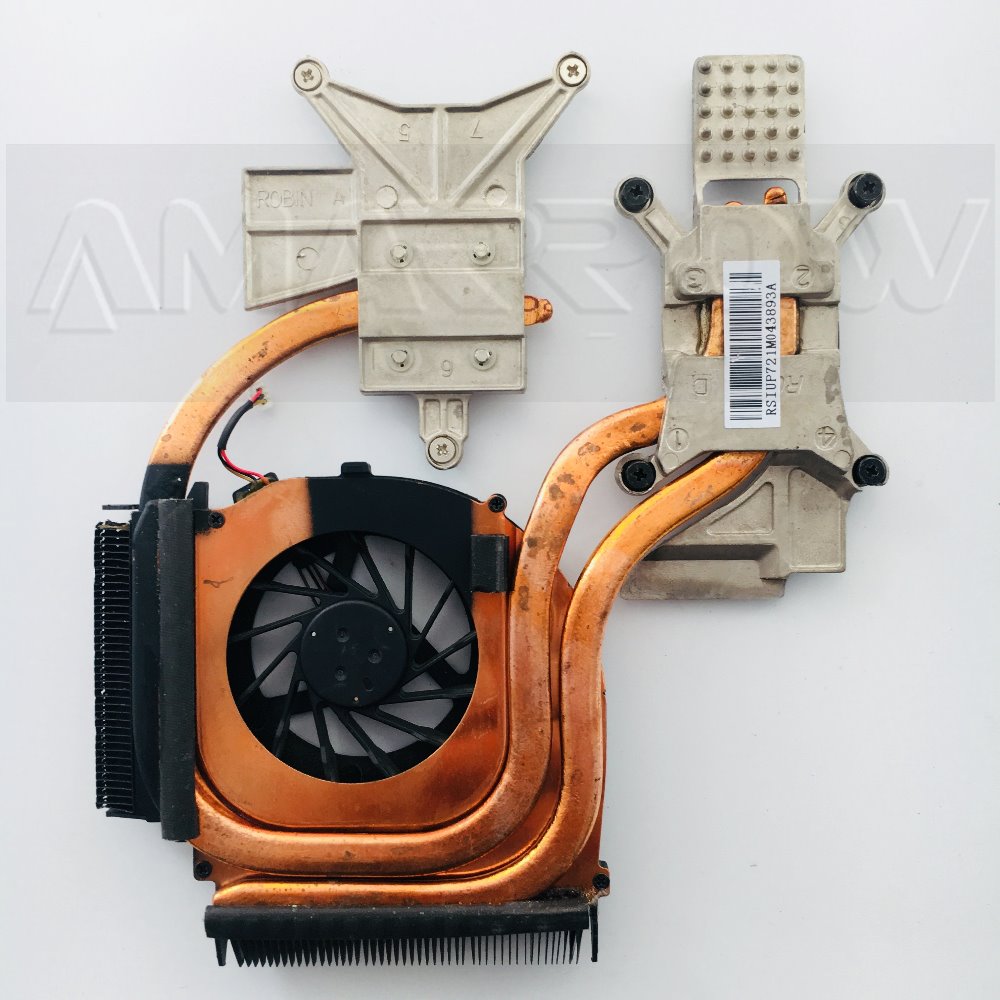 Original ordenador portátil disipador ventilador de refrigeración para HP DV6 DV7 DV7-2000 2100 DV7-3000 DV6-2000 DV6-2100 disipador CPU 600868-001 584244-001