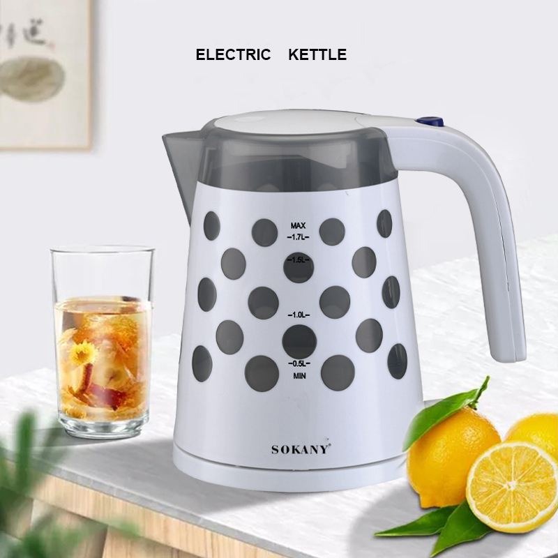 SOKANY Stainless Steel Automatically Off Anti Electric Kettle Household Kitchen Appliance Low-Noise Electric Kettle EU Plug