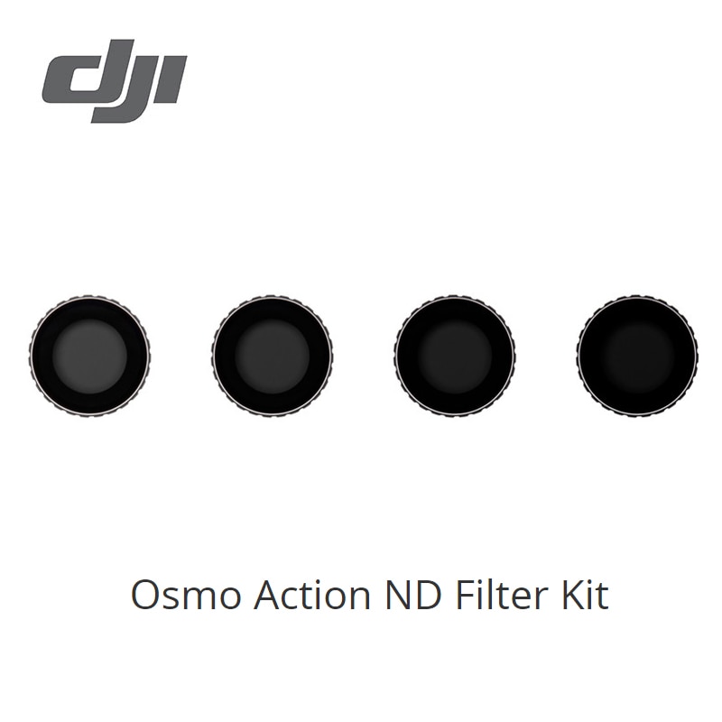 Dji osmo action nd filterkit met uitgebreide opnamemogelijkheden, anti-vingerafdrukcoating die water afstoot