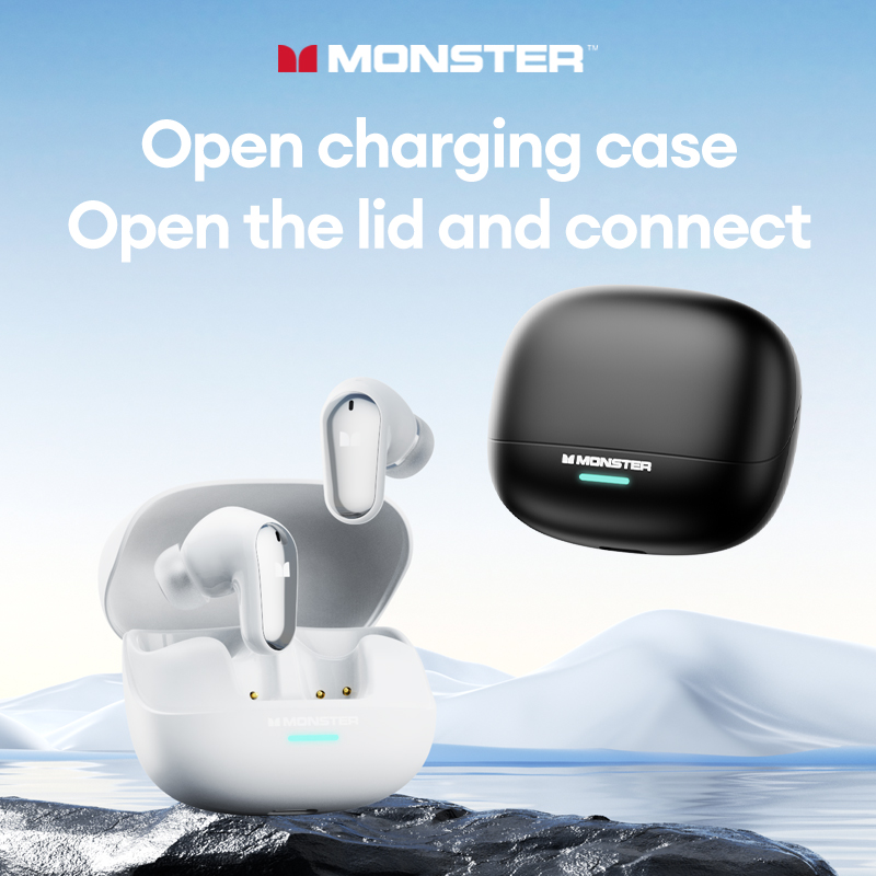 Monster MQT52 Draadloze Bluetooth 5.4 Koptelefoon Lange batterijduur Gaming-hoofdtelefoon Dual Mode HIFI Stereogeluid Headset met microfoon