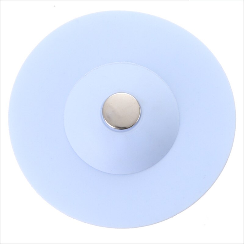 Tapón de drenaje de goma para bañera, tapón de drenaje para el suelo, suministro antiobstrucción para ducha, desagüe para bañera: Azul