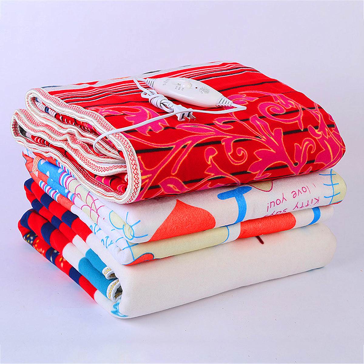 220V Electric Blanket Non-woven Fabric Printing Electric Heating Blanket Single/Double Heated Blanket Electrique Carpet Heated