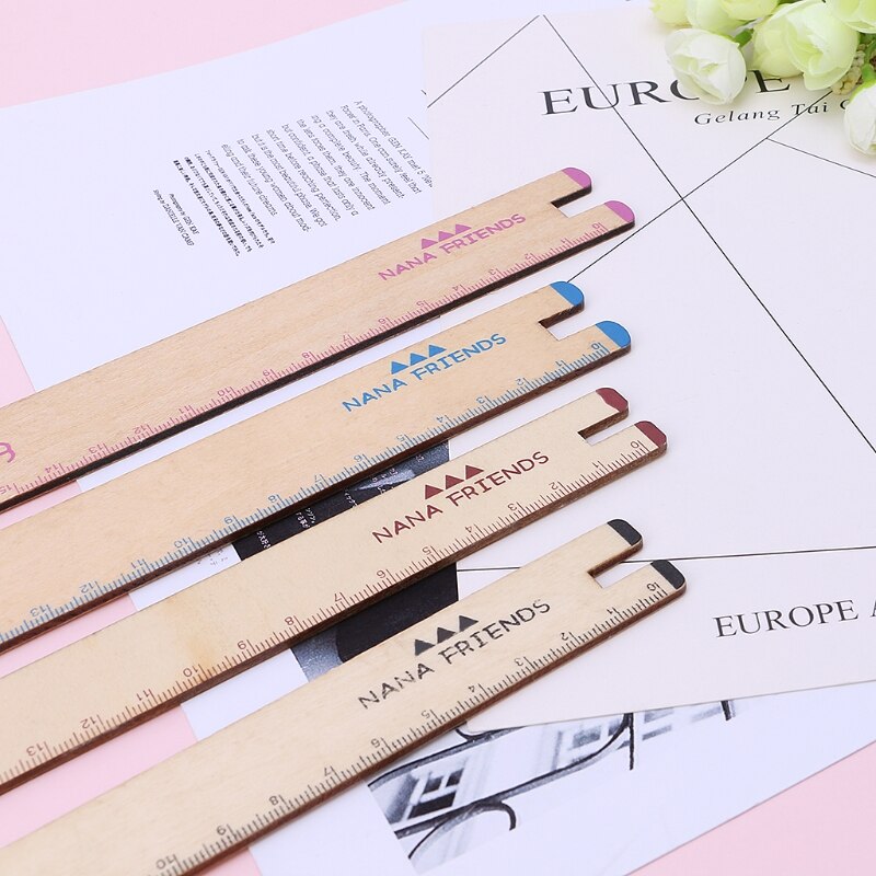 20cm Ruler Multicolour Flexible Stationery Rule Animal Wooden Straight Ruler Measuring Tool Stationery School Supply