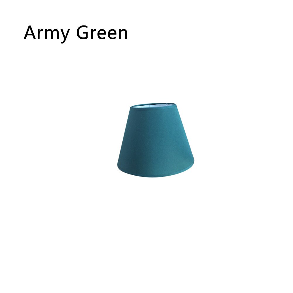 Tissu abat jour Art déco solide abat jour applique lampe de Table abat jour moderne pour la décoration de la maison: Army Green