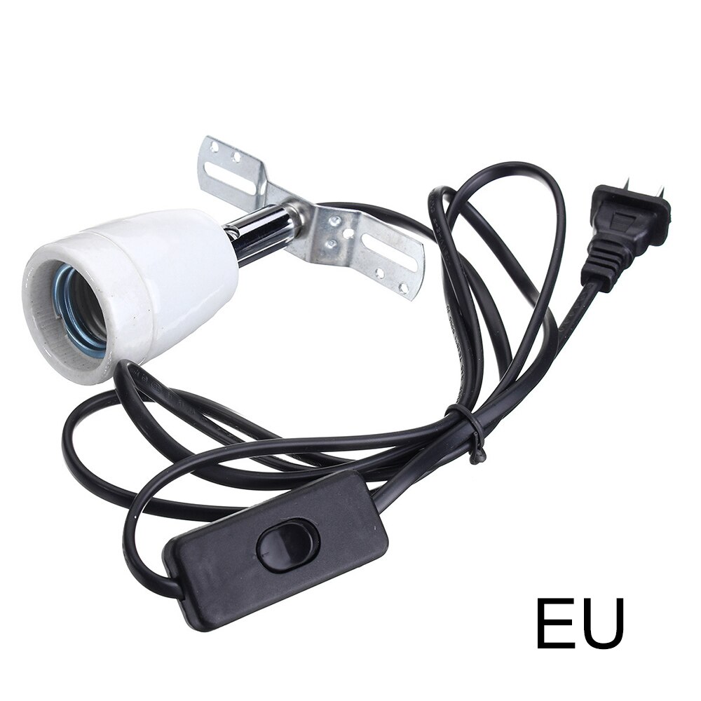 Universal Ceramic Lamp Holder 400W Rotatable Reptile Bulb Base Heating Lamp Socket UV Light Bulb Spot Lamp Ceramic Heat Light: EU