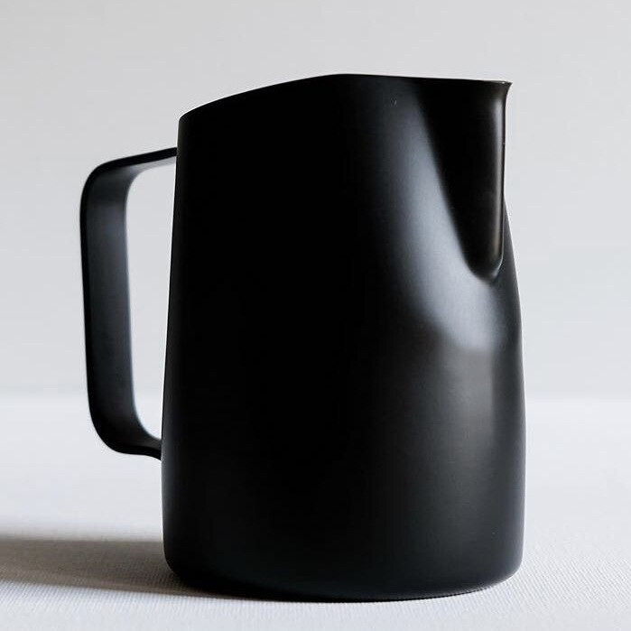 Cafetera de espuma de acero inoxidable, olla de flores, capuchino, taza de leche, café, olla de espuma de leche, jarra de leche, jarra para espumar leche: E