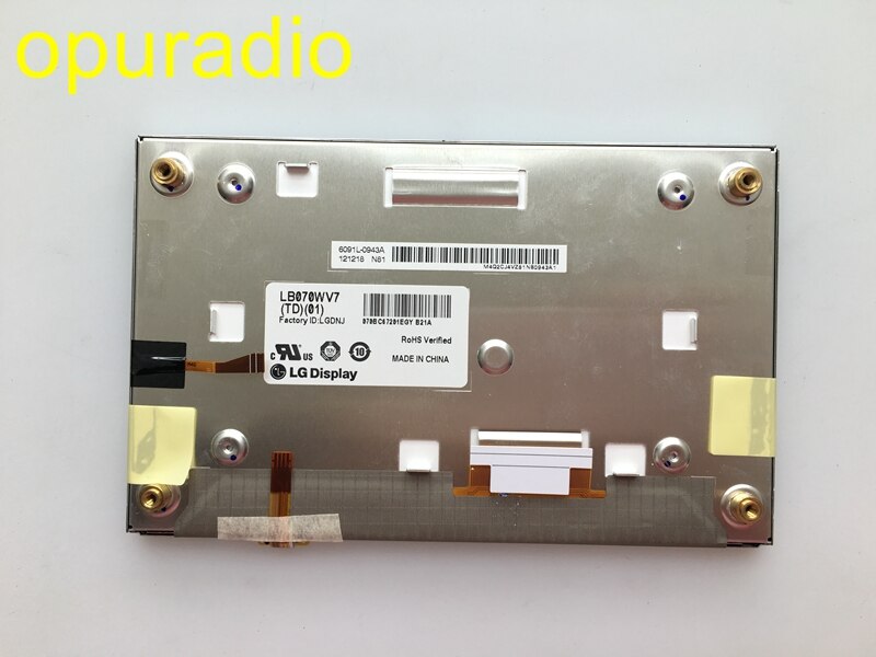 Originele 7Inch Lcd-scherm LB070WV7 TD01 LB070WV7-TD01 Display Voor Hyundai Auto Navigatie Tft Lcd-monitoren: LCD with touch