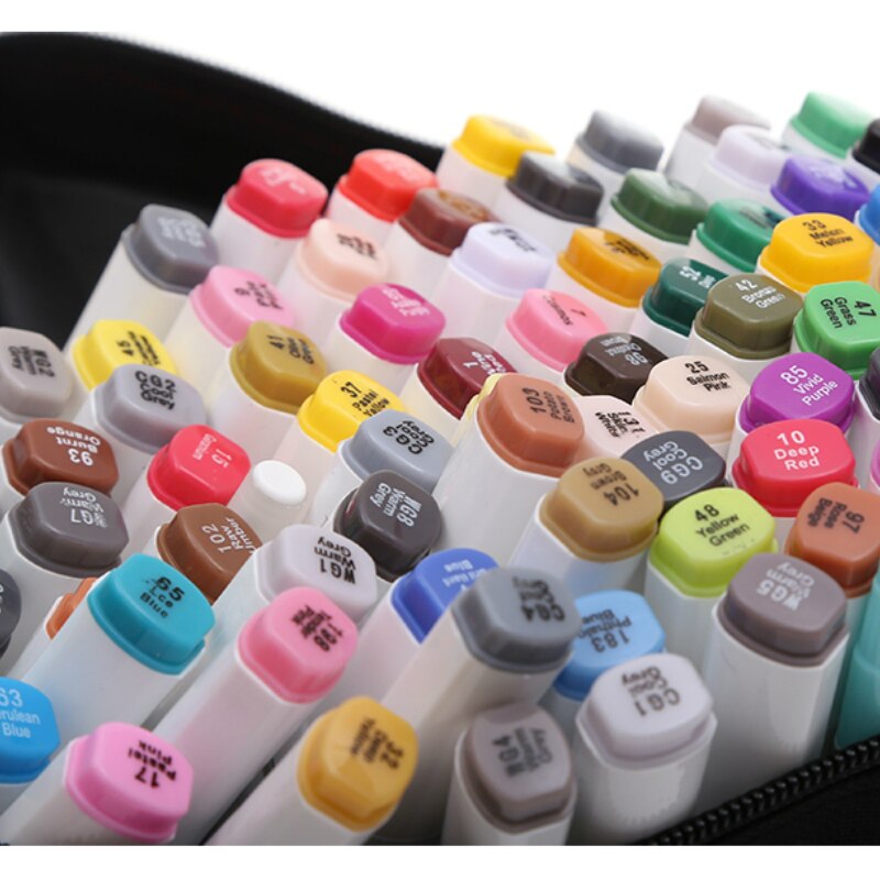 TOUCHNEW Alcohol Gebaseerd Markers Set Twin Glad Inkt Kleur Sketch Marker Pennen Finecolour Tekening Brush Pen Dessin Feutre Alcool