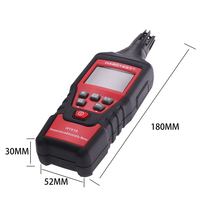 Digital Temperature Humidity Meter Hygrometer Wet Bulb Dew Point Weather Station Thermometer Gauge Pyrometers Tester