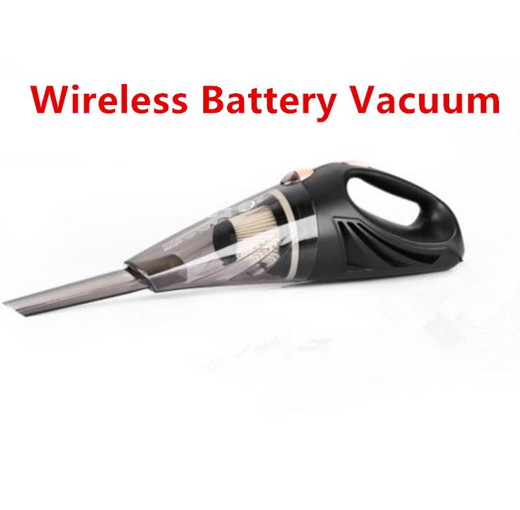 4800pa Strong Power Car Vacuum Cleaner 120W with Handbag 4.8KPA Cyclonic Wet/Dry Auto Portable Vacuums Cleaner 2 HEPA: Wireless Battery Vac