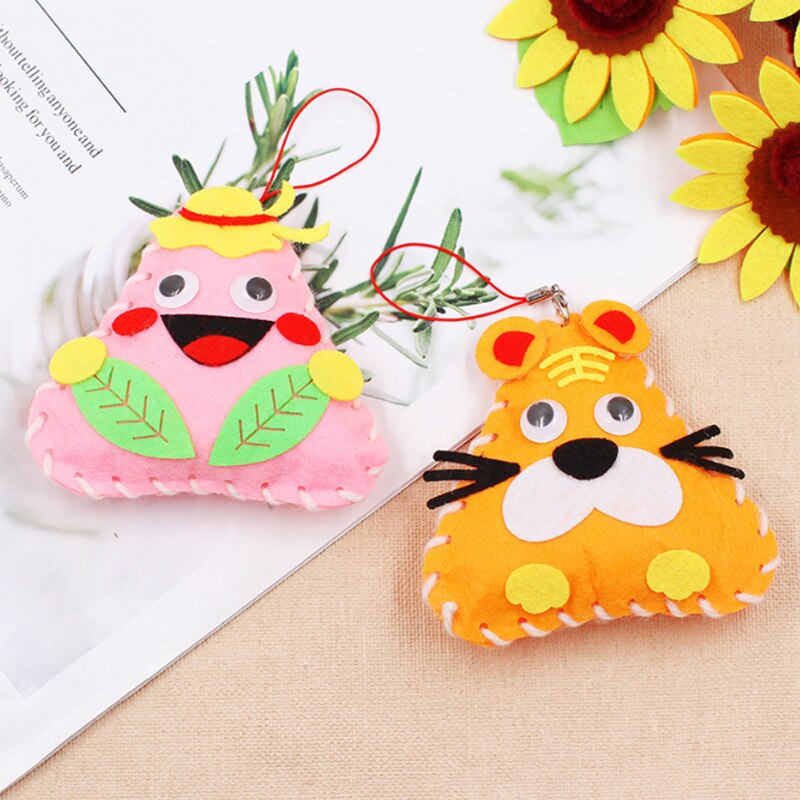 Sz Stoom Kinderen Handgemaakte Non-Woven Zakje Kid Ambachtelijke Speelgoed Diy Materialen Pakket Kleuterschool Diy Zakjes Hangen Decoratie Speelgoed