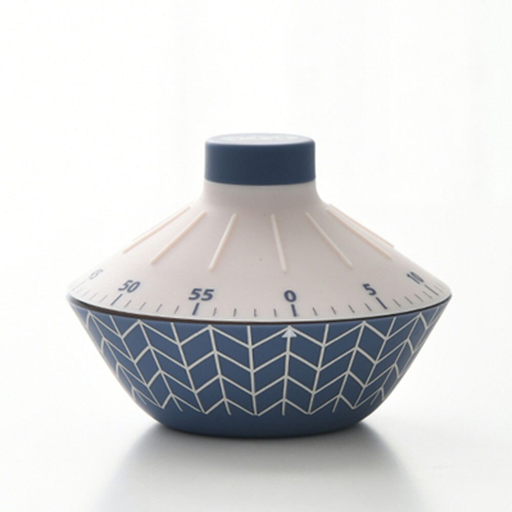 cute rotating student learning productivity timer mechanical reminder timer Children's Desktop set management Device: khaki