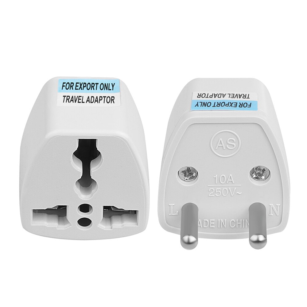 1pc universele vs vk au naar eu stekker vs naar euro europa reis stopcontact adapter converter 2 ronde pin stopcontact: Eu-adapterstekker