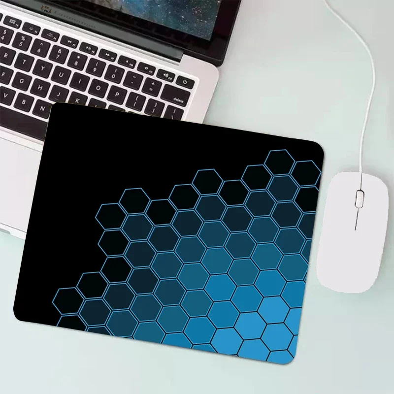 PC petit clavier tapis de Table tapis de souris bord de verrouillage Gabinete Mausepad tapis d'ordinateur géométrique Art jeu accessoires de bureau tapis: XXL / WHITE