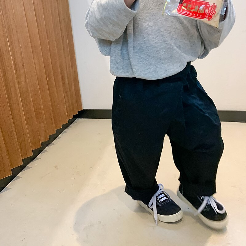 Dzieci szarawary 2021 wiosna nowa wersja koreańska chłopcy i spodnie dziewczęce w stylu zwykły dzieci luźne spodnie niemowlę maluch ubrania
