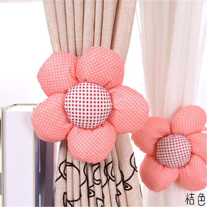 Moderni violetti perinteinen kiinalainen auringonkukka punainen kukka verhopidike verhotarvikkeet koriste verho solmiot cp -hm371*3