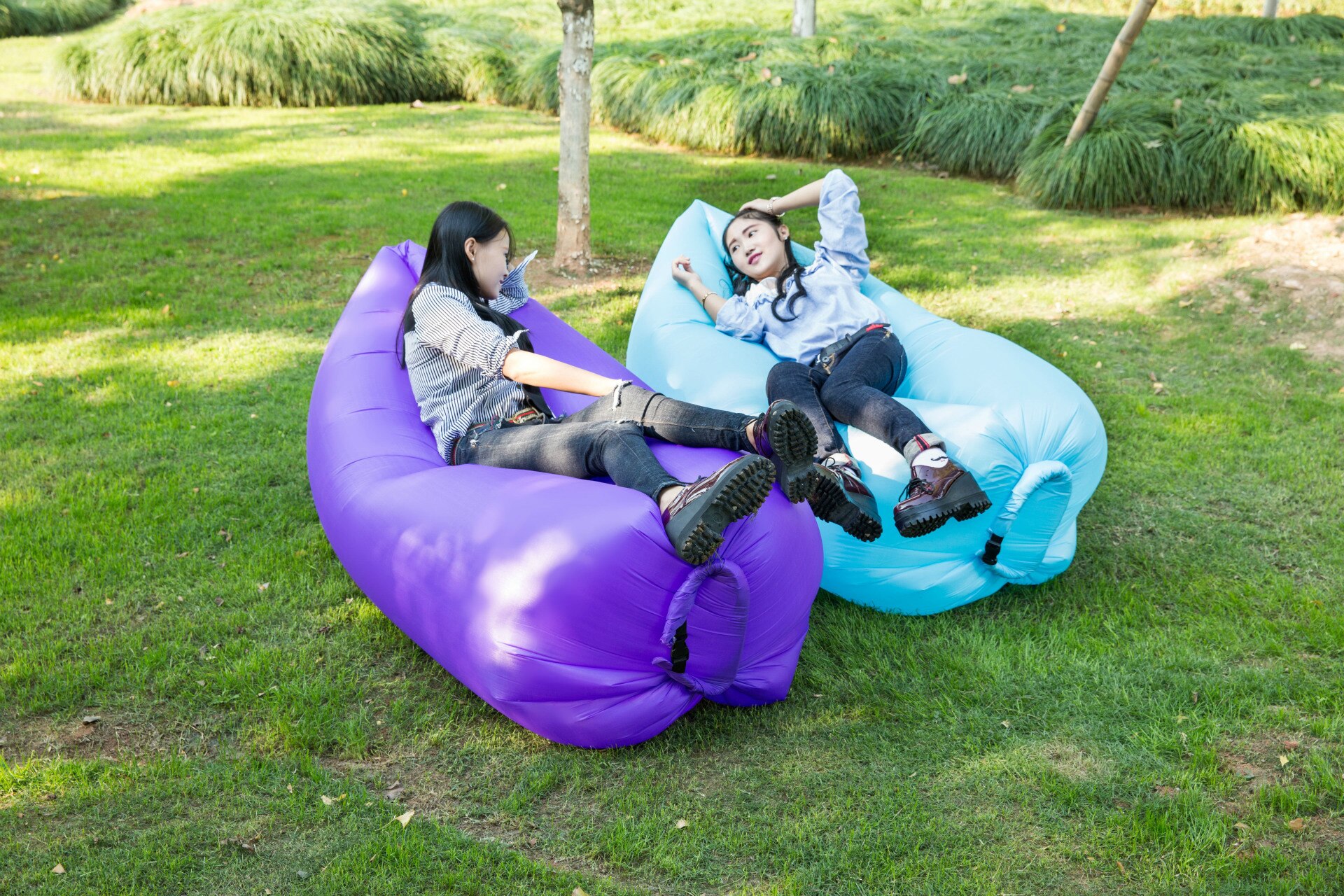 Air Bed Inflatable Bed Sofa Picnic Airbag Beach Bag Lazy Couch Pad Inflatable Bed Picnic Picnic Cushion Sleeping Pad