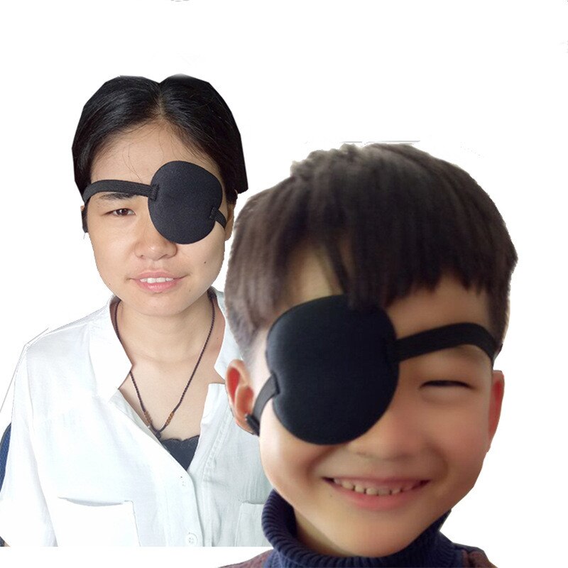 Uitstekende Gebruik Concave Eye Patch Bril Schuim Groef Wasbare Eyeshades Verstelbare Riem 4 Kleuren