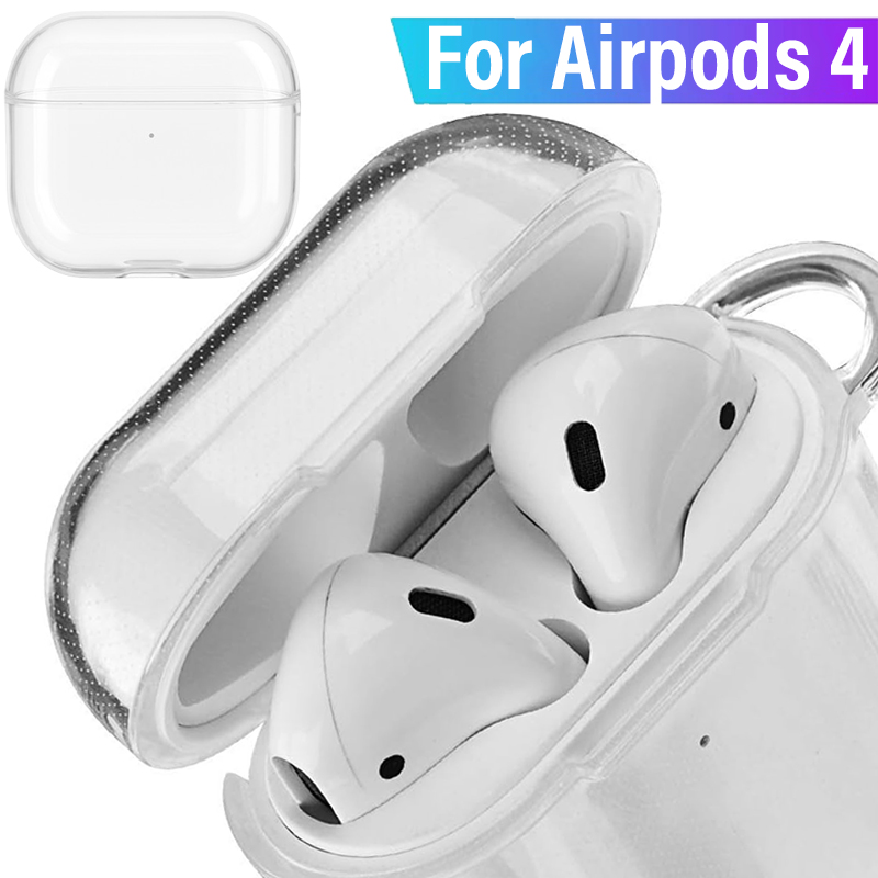 Für Airpods 4 Bluetooth Kopfhörer Transparente Hülle Frosted Stoßfest Kopfhörer Schutz Abdeckung Für Airpods 4 Zubehör