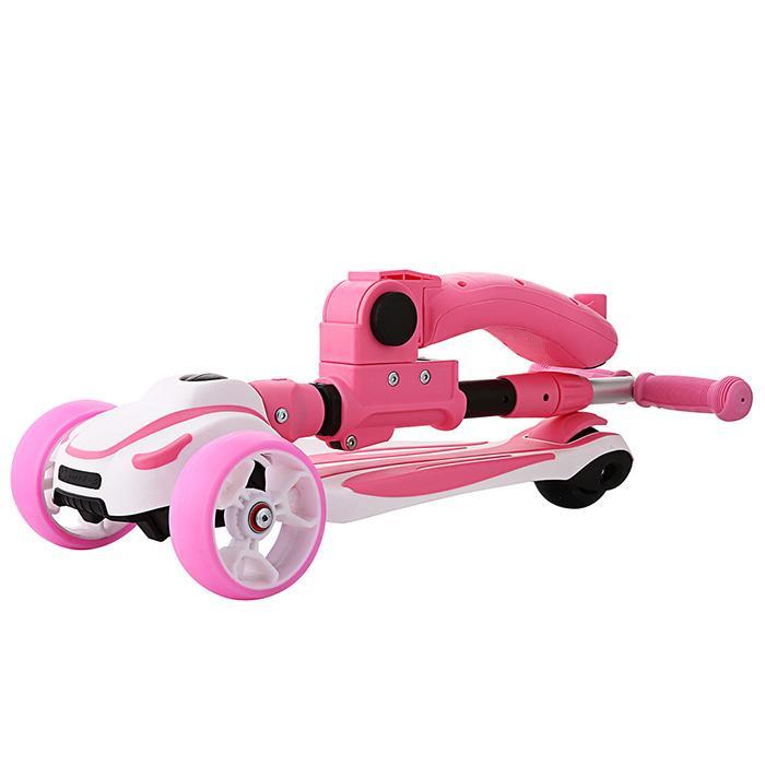 Kinderen Verstelbare Unisex Kick Scooter LED Light Up 3 wiel Foot Scooters Kinderen Stad Roller Skateboard Cadeaus Voor Kinderen