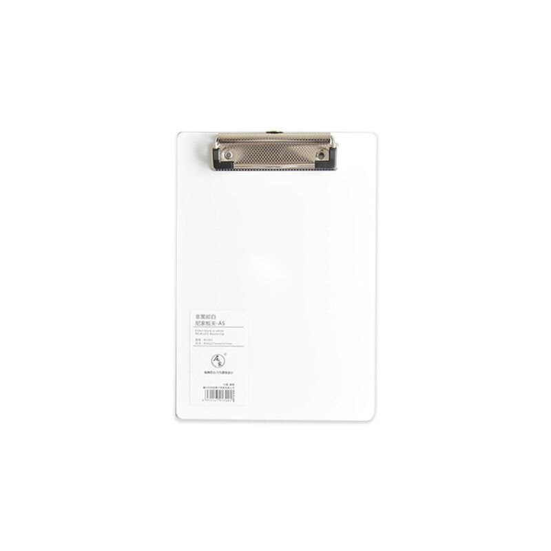Simple A4 A5 Notepad Memo Pad Board Clip Loose-leaf Notebook File Writing Clamps X6HB: A5 White