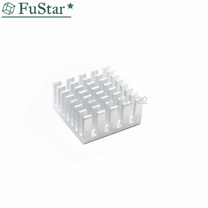 5pcs 20*20*10mm Silver Aluminum Slotted Heatsink Radiator Heat Sink Cooler 20*20*10 Chip Radiator Aluminum heat sink 20x20x10mm