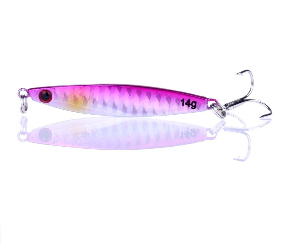 ThunderShower Metal Long Casting Jigging Lure Crankbait Jerkbait Spinning Fishing Jigs 14g/21g for Saltwater Freshwater: 10