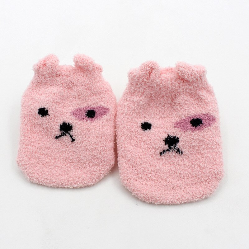 Antislip Baby Sokken Herfst Winter Coral Fleece Sokken Warm Peuter Jongen Meisjes Vloer Sokken Baby Kleding Accessoires Thicken