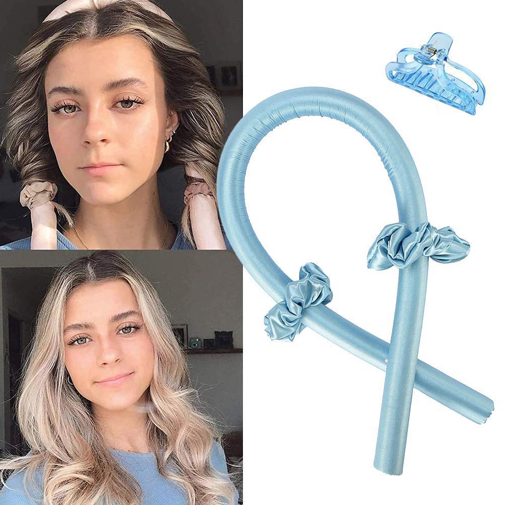 Lui Curler Set Heatless Curling Staaf Hoofdband Haar Zacht Shiny Geen Warmte Spiraal Perenbloem Krultang Modellering Accessoires
