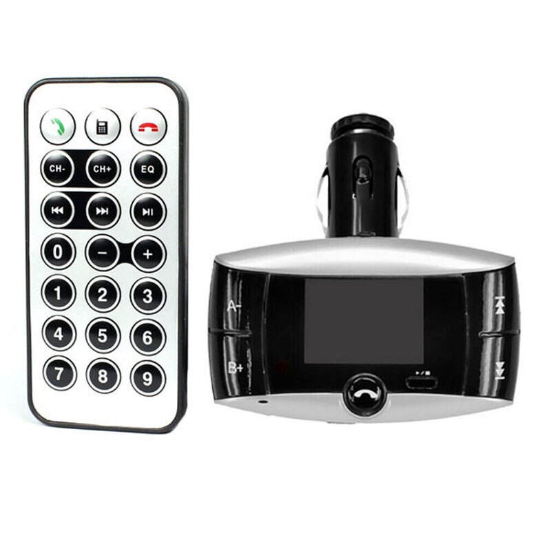 Bil fm-avsender bredskjerm bluetooth-sendere modulator trådløs  mp3- spiller usb-lader biltilbehør: misligholde tittel
