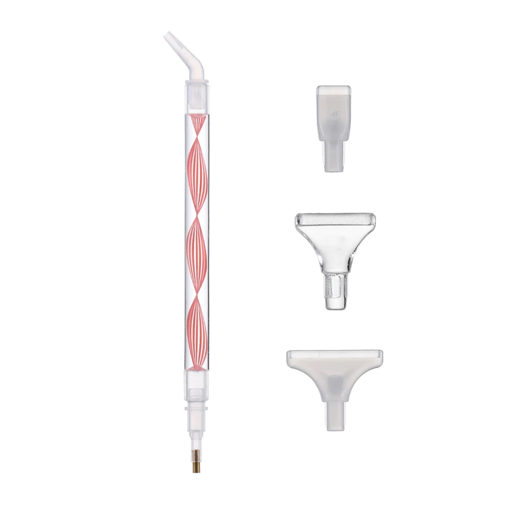 Stylo de peinture au diamant 5D en résine, stylos perceuse à pointe en résine, point de croix, broderie, bricolage, artisanat, nail art, accessoires de couture, , 1 ensemble