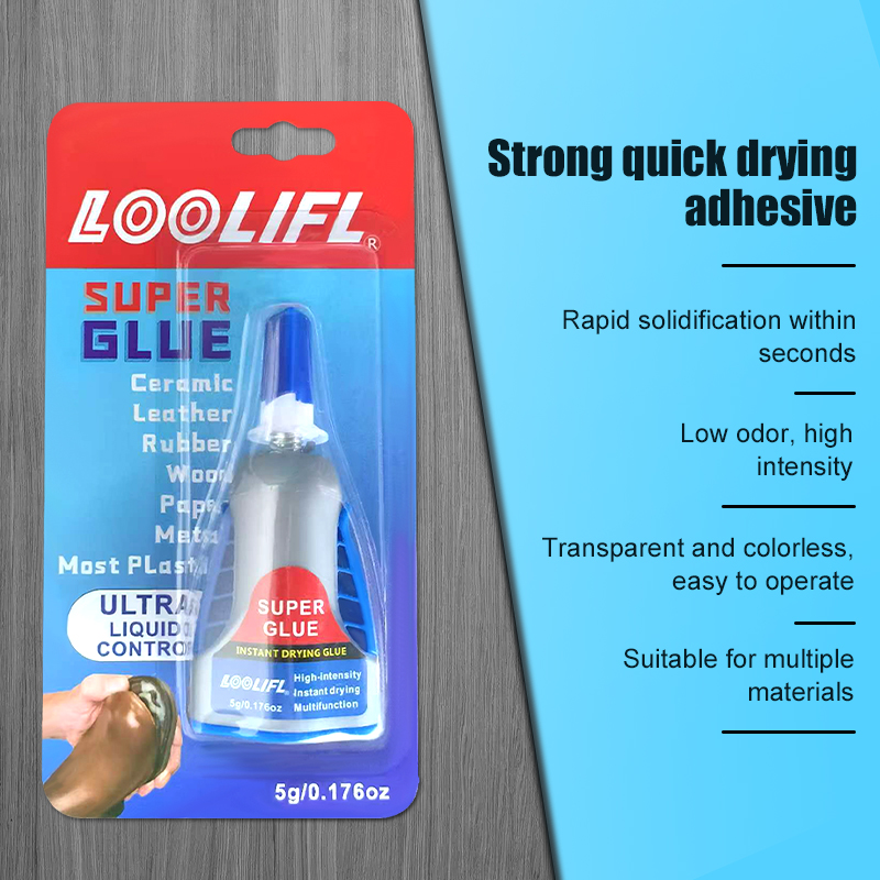 LOOLIFL Super Glue, 0.176 oz, Clear