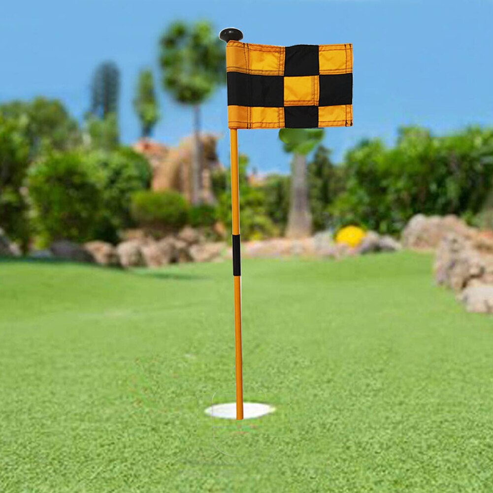 Golf flagga bakgård enkel installation övning stick hål kopp bärbara träningshjälpmedel putting green löstagbara utomhussporter
