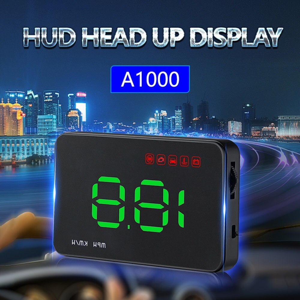 3.5 Inch Auto Hud Head Up Display Met Obd Obdii Interface Plug & Play Abs Head Up Display Hoofd Up display Auto