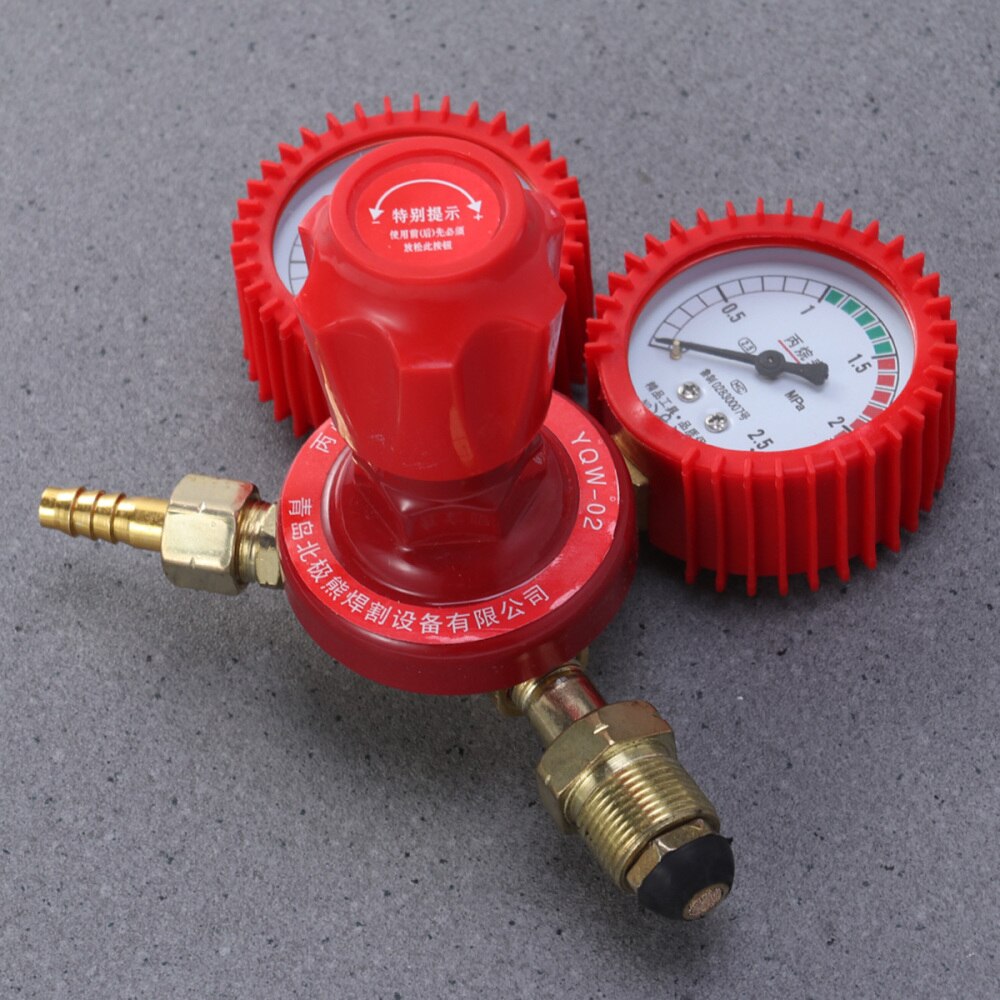 CO2 High Pressure Regulator Gauge Gas Bottle Regulator Carbon Dioxide Welding Pressure Reducer Dual Gauge Mixed Gas Regulator