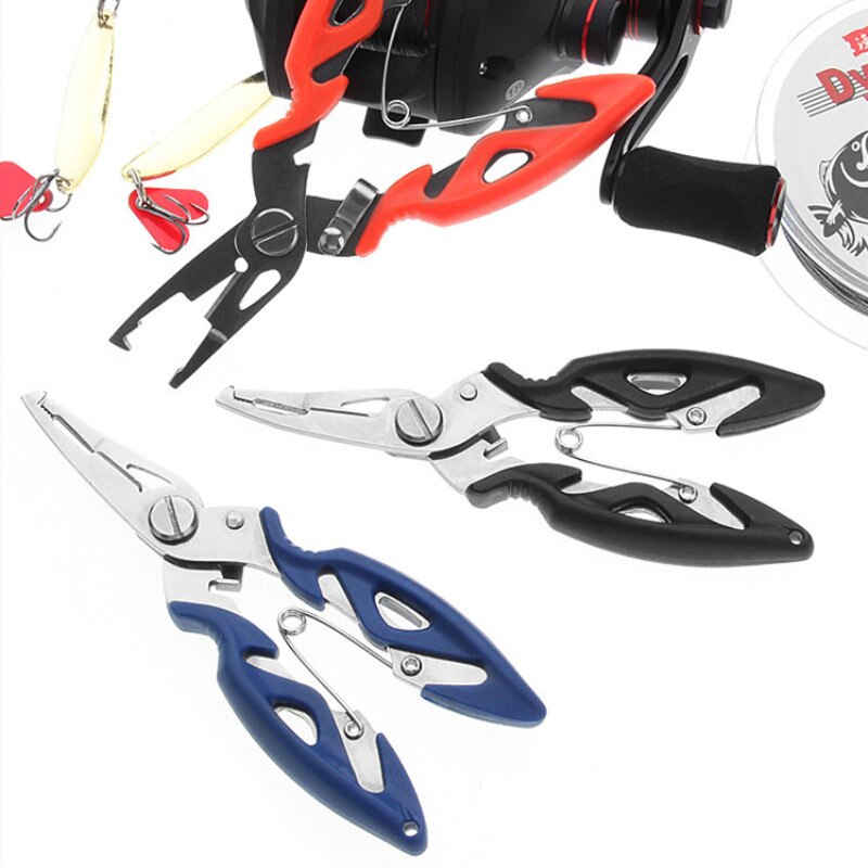 Fishing Plier+Oxford bag Scissor Braid Line Lure Cutter Hook Remover Tackle Tool Cutting Fish Use Tongs Scissors Fishing Pliers