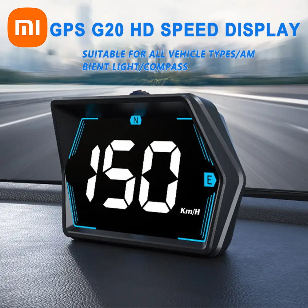 Xiaomi Hud Gps velocímetro Digital para coche pantalla frontal alarma de exceso de velocidad accesorios de brújula de velocidad electrodomésticos