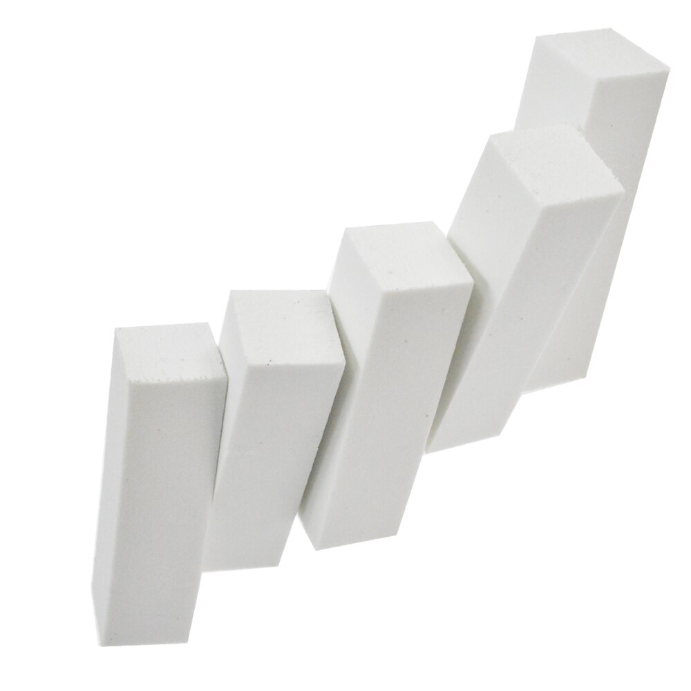 5pcs White Block Sanding Files Nail Art Buffer Manicure Pedicure Tools for Nail Beauty Accessory SKUTR13