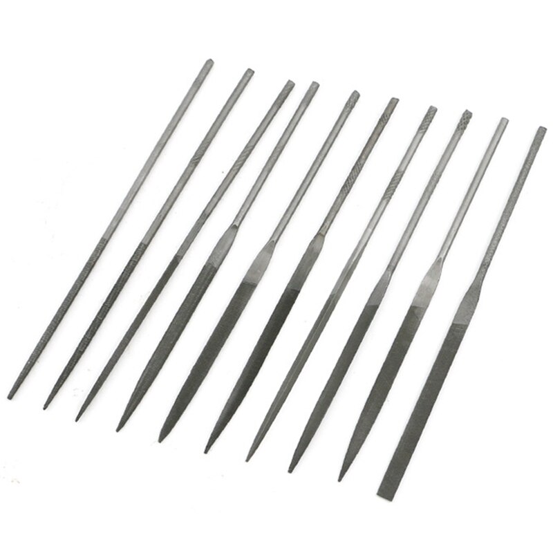 Jeu de limes à petites aiguilles de 140mm, 10 pièces, outils de bijouterie, perles, artisanat de bricolage, sculpture, outil de coupe et de réparation