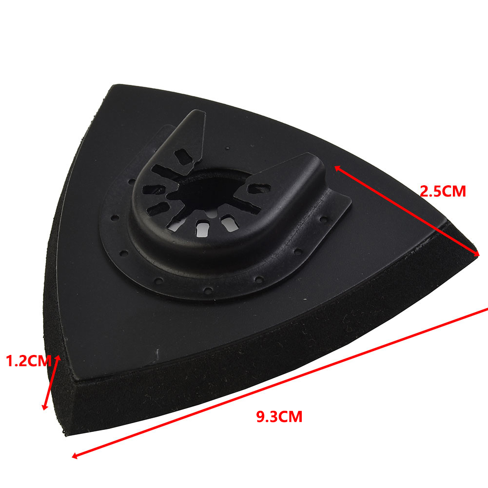 1pc triangulära slipplattor, 80/90/93mm multiverktygsblad, oscillerande verktygstillbehör för elverktyg och maskiner